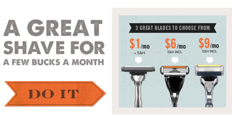 Dollar Shave Club is a subscription box that sends you razer blades!