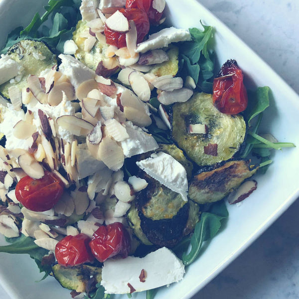 HEALTHY ROASTED VEGGIE GOAT CHEESE SALAD 5