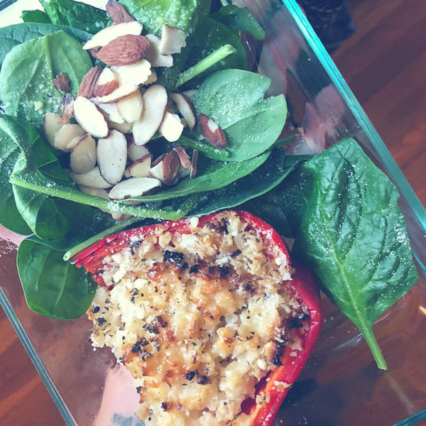 Easy Low Carb Cauliflower Rice Stuffed Peppers Great for Meal Prep