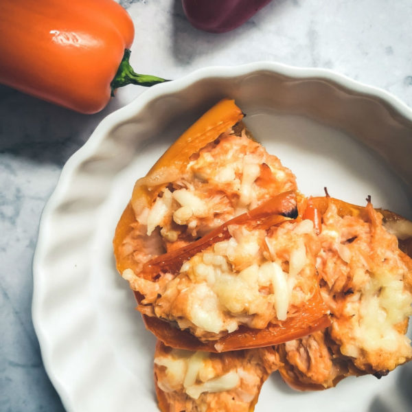 Low carb buffalo chicken stuffed mini peppers quick and easy