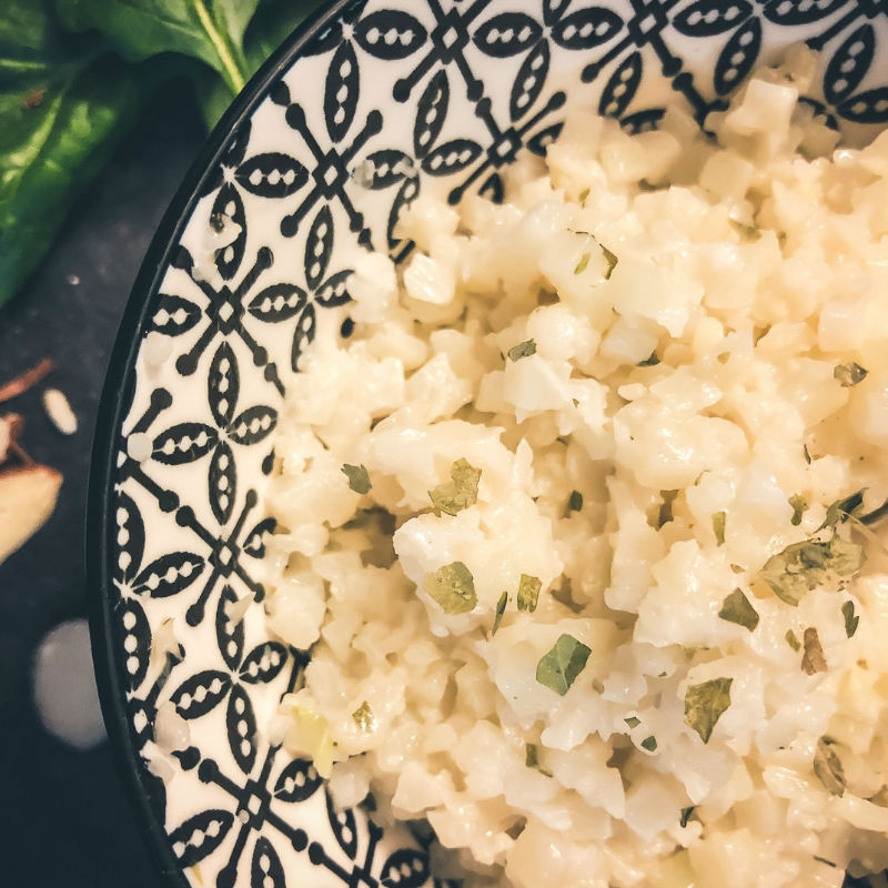 10-minute coconut cauliflower rice sugar-free dairy-free gluten-free