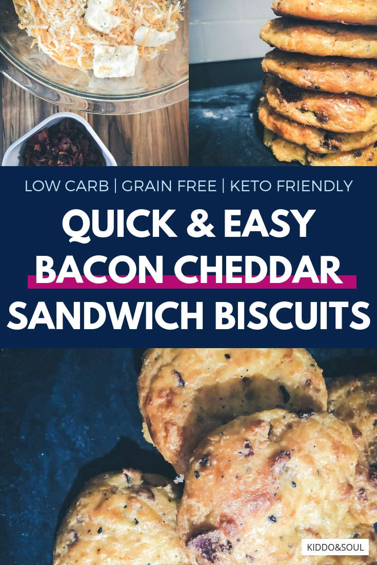 Grain-free bacon cheddar s andwich biscuits very filling totally delish