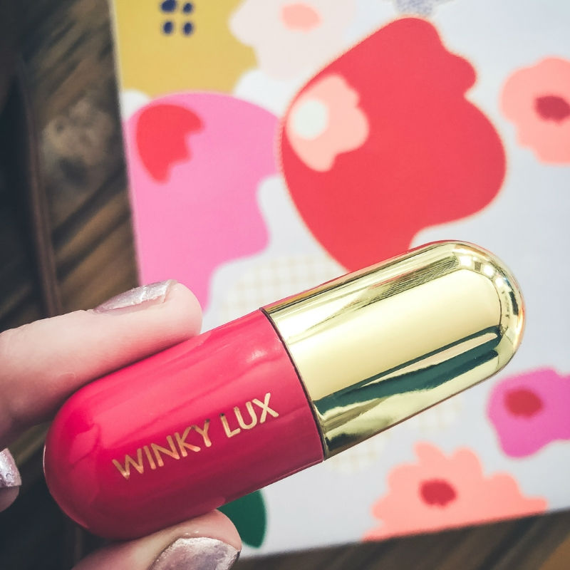 Winky Lux Flower Balm uses your PH to create the optimal lip shade