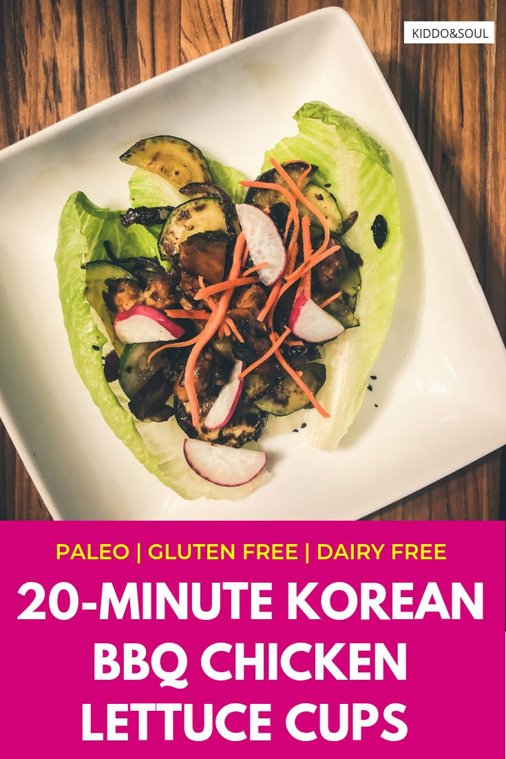 20 Minute Meal Paleo Korean BBQ Chicken Lettuce Cups