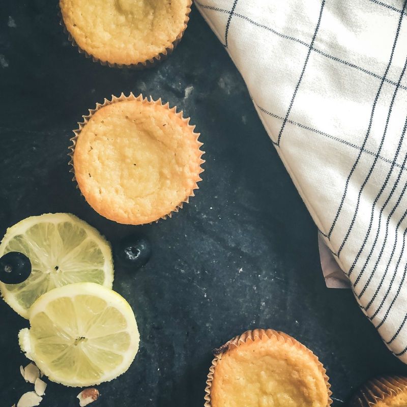 Sweet + Springy Lemon Ricotta Muffins (low carb, grain free, sugar free)