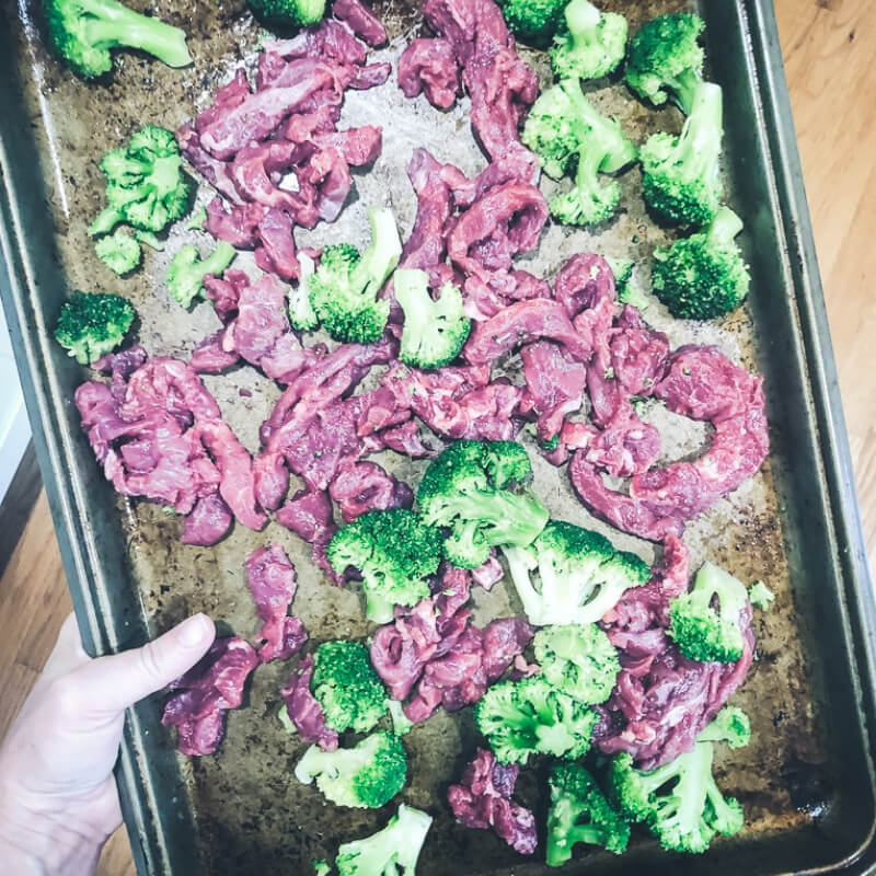 Sheet Pan Sweet Beef and Broccoli