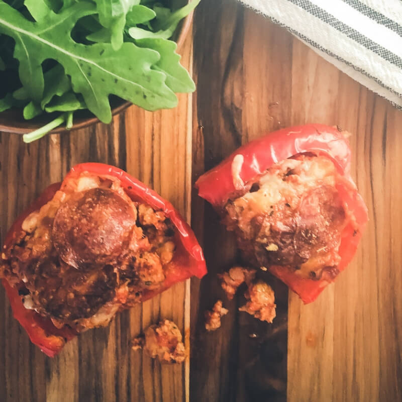 Slow Roasted Red Bell Pepper Pizza 